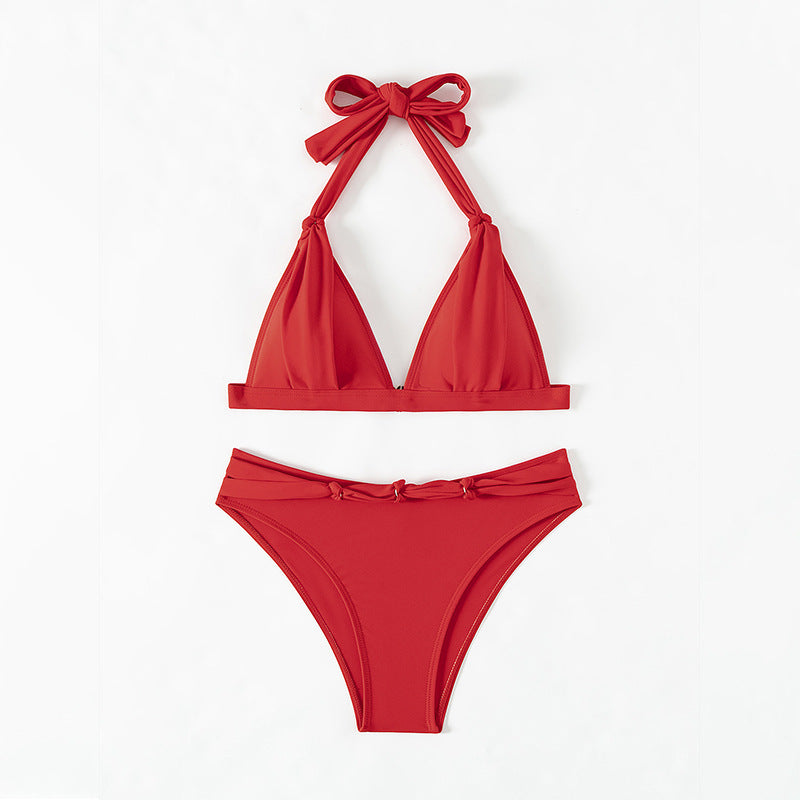 Halterneck Split Bikini