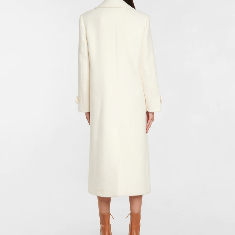 Double Breasted White Coat