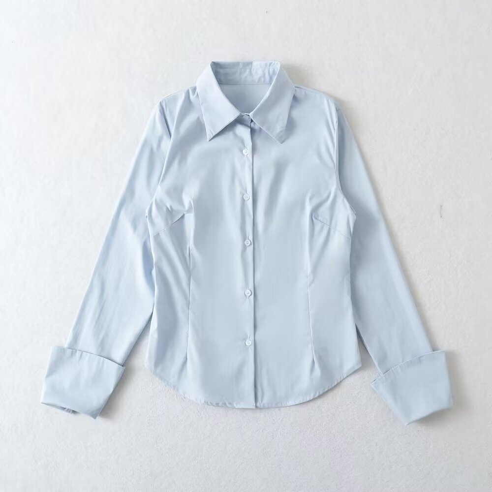 Women's French Preppy Style Casual Long Sleeves Shirt