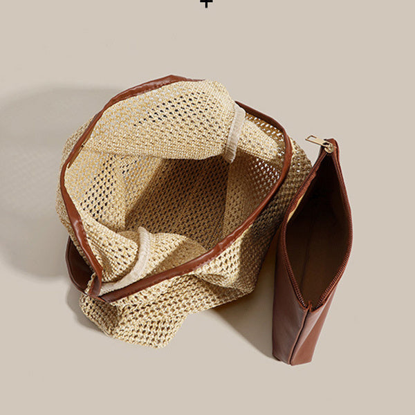 Straw Woven Tote Bag