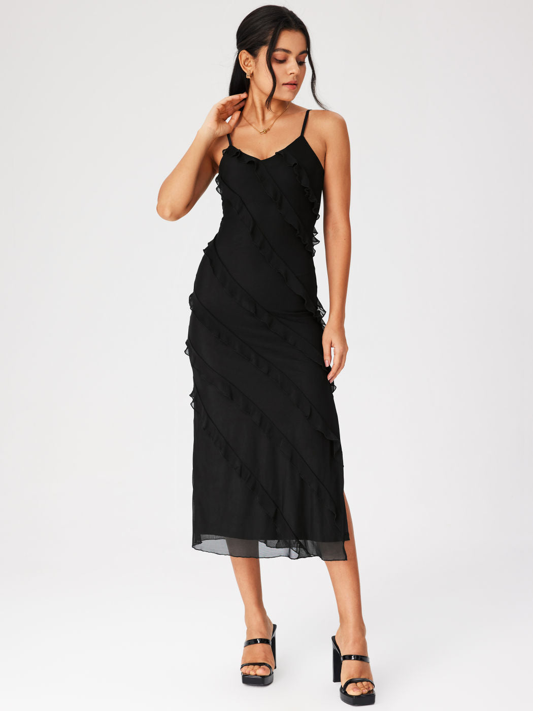 Split Camisole Dress Female