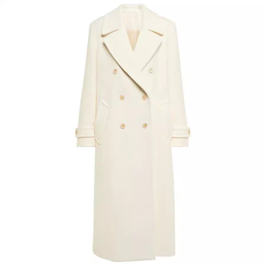 Double Breasted White Coat