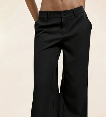 Black Suit Wide-leg Pants