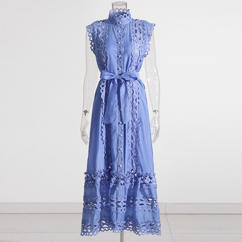 Hollow Out See-through Long Dress