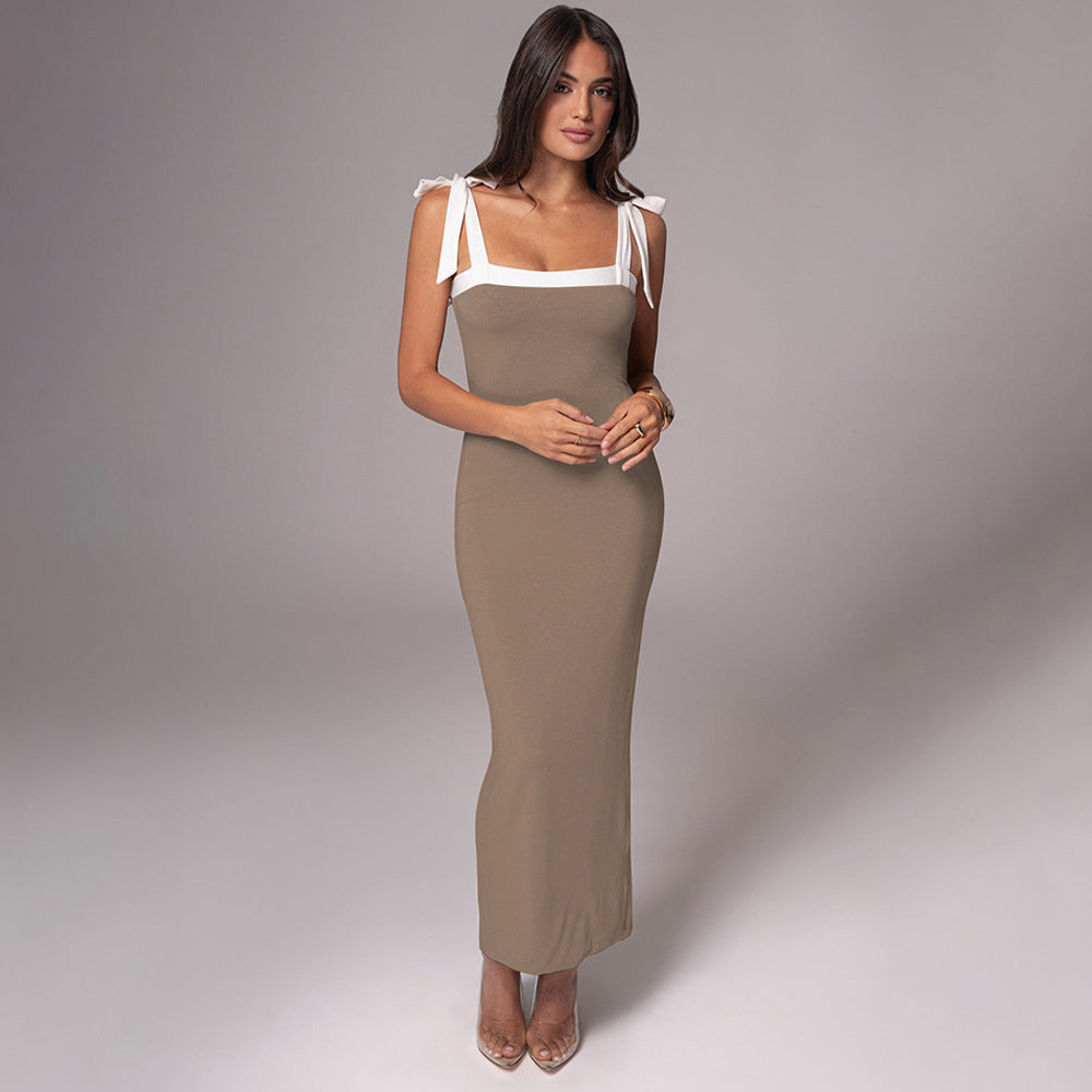 Spaghetti Straps Slim Dress