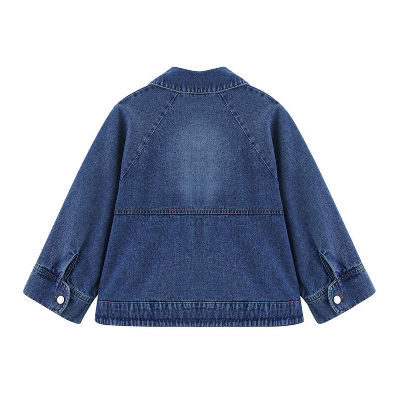Denim Jacket with copped sleeve