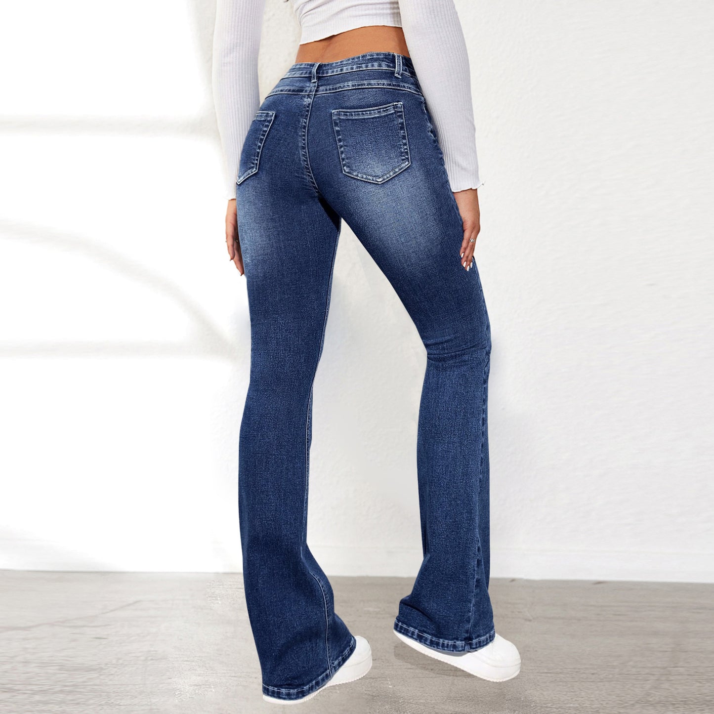 Stretch Pants Denim Washed