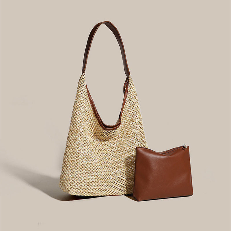 Straw Woven Tote Bag