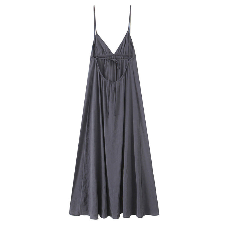 V-neck Backless Dress