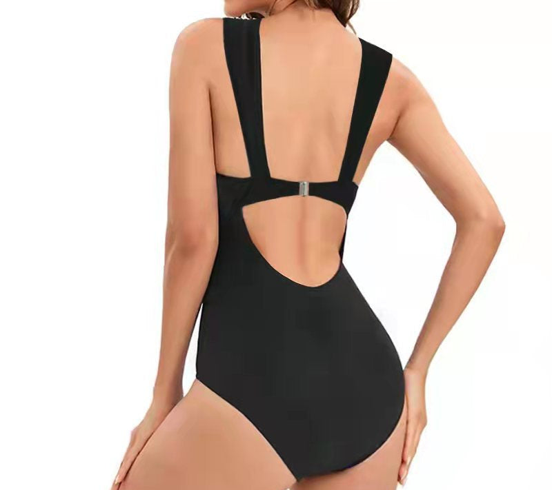 Black & gold Slim Swimsuit