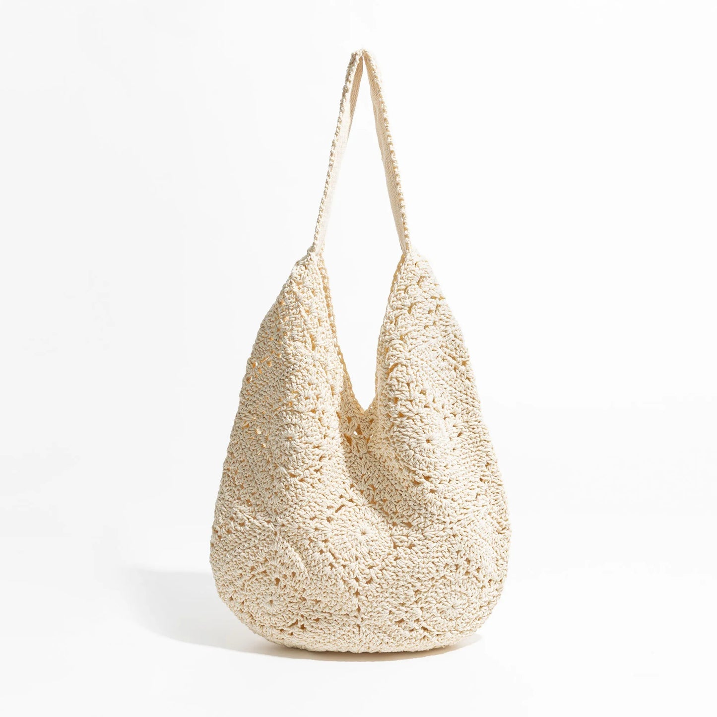 Woven Flower Hollow Shoulder Bag