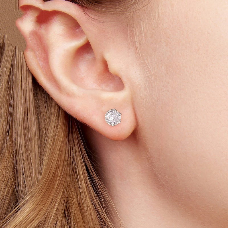 Elegant S925 Sterling Silver Ear Studs