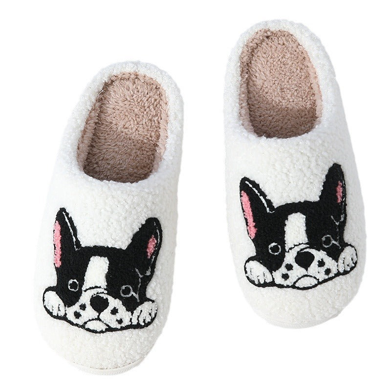 Bulldog Warm Cotton Slippers