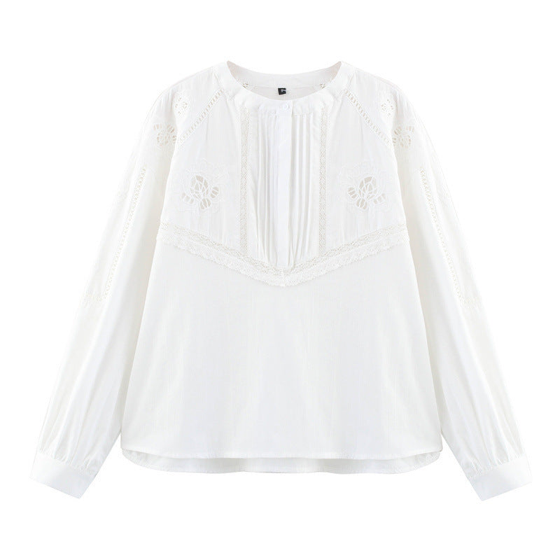 Lace Embroidered Shirt