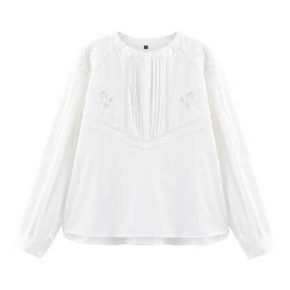 Lace Embroidered Shirt