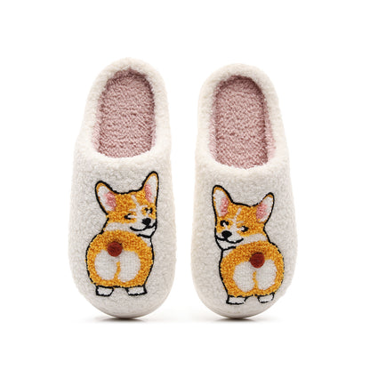Corgi Warm Cotton Slippers