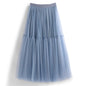 Swing Puffy High Waist Long Skirt