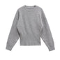 Short Knitted Long Sleeve Sweater