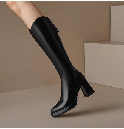 Elegant And Comfortable Long V Cut Women's Boots