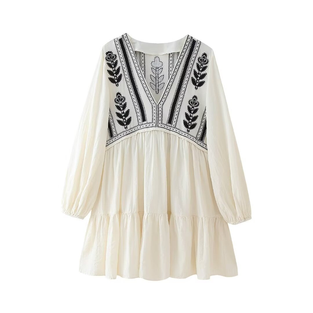 Women's Embroidery Short Dress