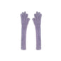 Candy Color Lengthened Mink-like Fingerless Gloves For Women