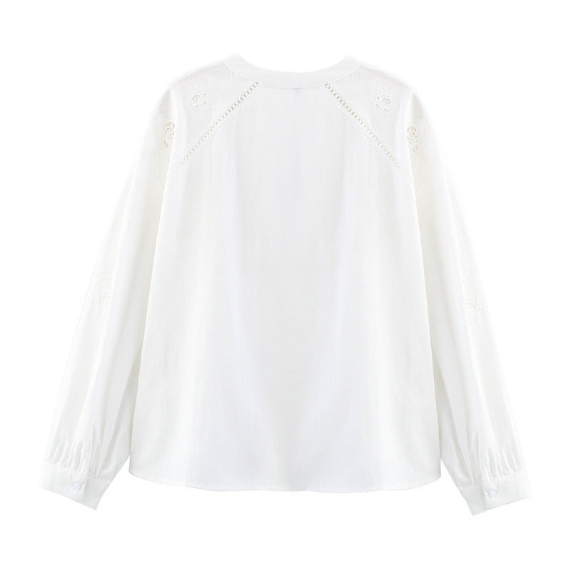 Lace Embroidered Shirt