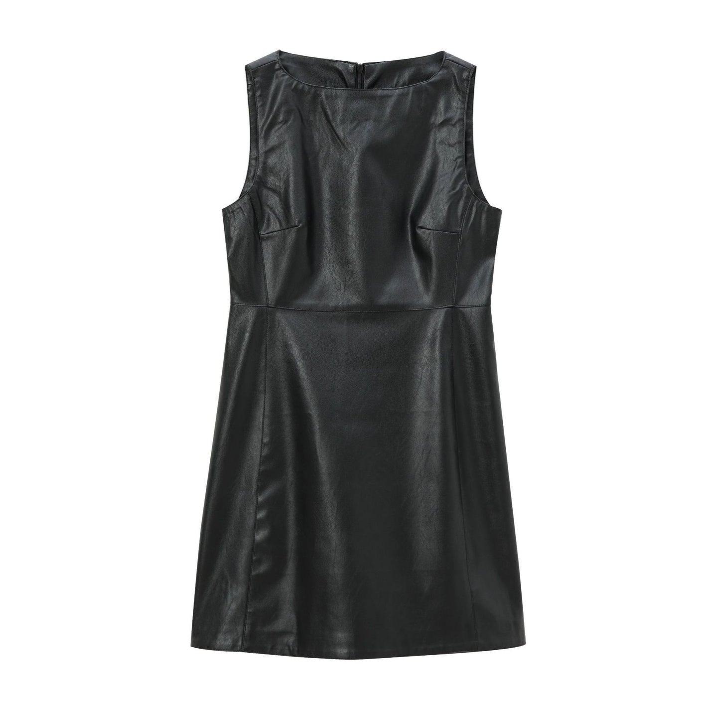 Leather Sleeveless Dress