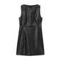 Leather Sleeveless Dress