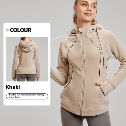 Langärmlige Yoga-Sportjacke für Damen