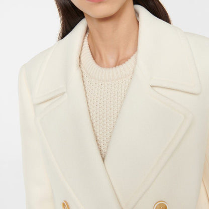 Double Breasted White Coat