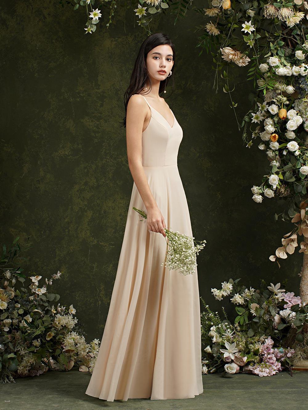 Spring New Banquet Stage Party European And American Deep V Dress