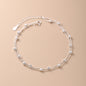 925 Sterling Silver Round Beads Anklet