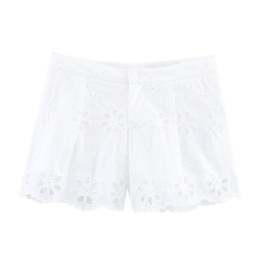 Embroidered Shorts