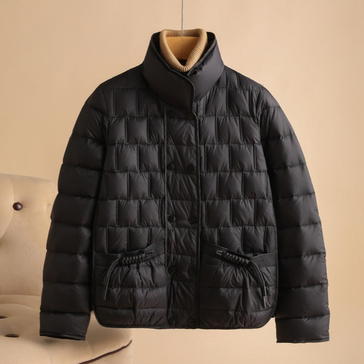 Fashion Simple Thin Lightweight Short Type Down Jacket