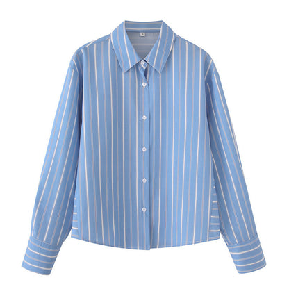 Striped Poplin Cotton Shirt