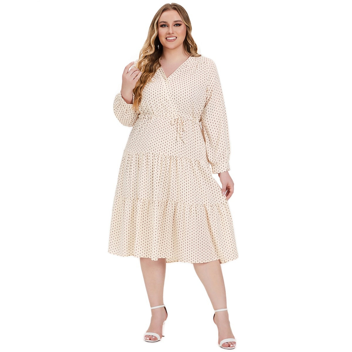 Long Sleeve Full-figured Girls' Dress