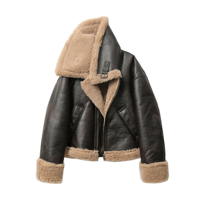 Warm Short Artificial fur Jacket