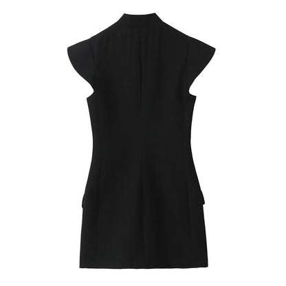 Padded Shoulder Blazer Dress