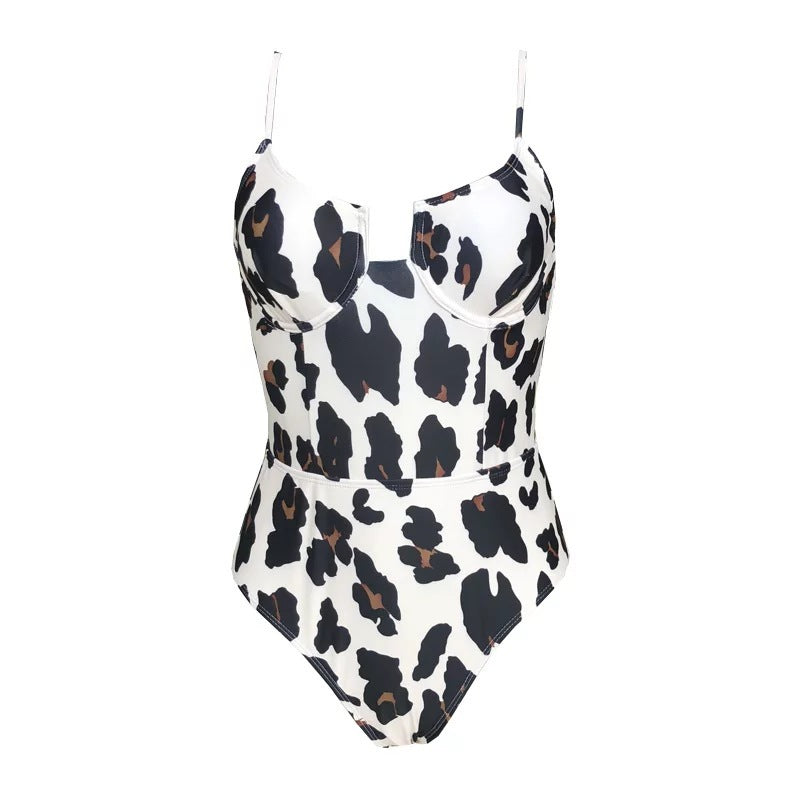 Leopard print swimsuit
