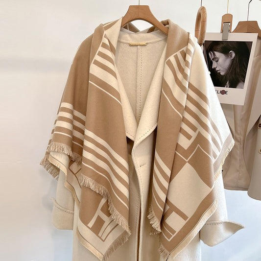 Striped Fashion Cashmere Scarf For Women