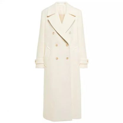 Double Breasted White Coat