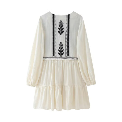 Women's Embroidery Short Dress