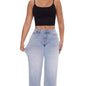 Wide-leg Pants High Waist Hip Lift Straight Loose Jeans