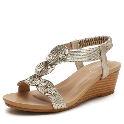 Roman Style Wedge Sandals Summer Word