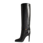 Lady High Round Toe Stiletto Heel Boots