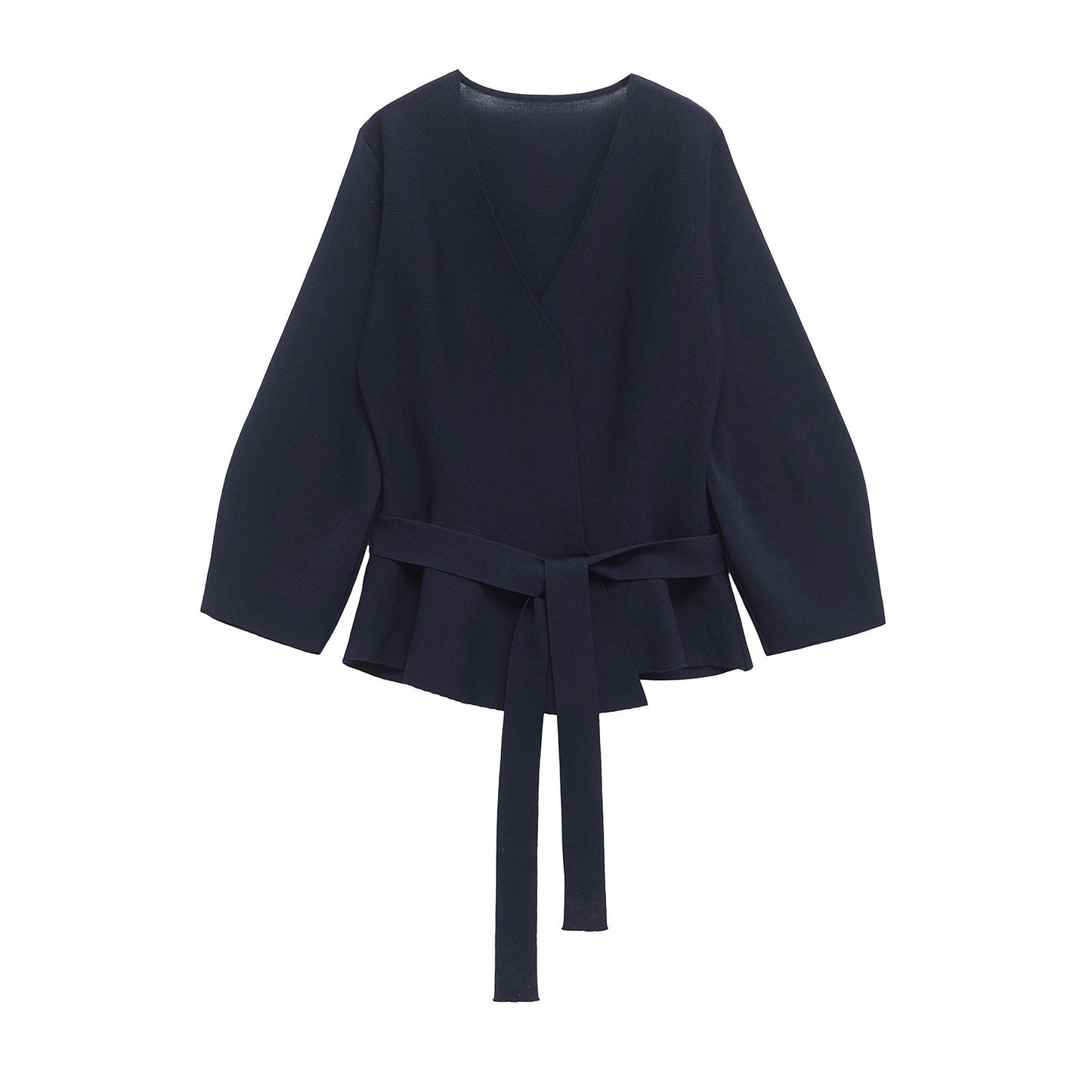 Knitted Cardigan With A Belt