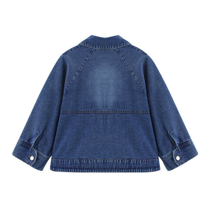 Denim Jacket with copped sleeve