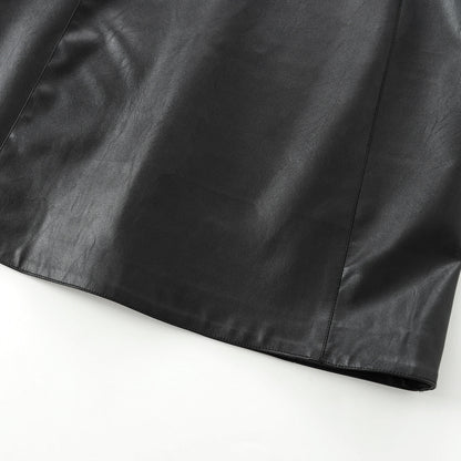 Leather Sleeveless Dress