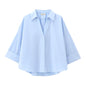 Loose Poplin Shirt