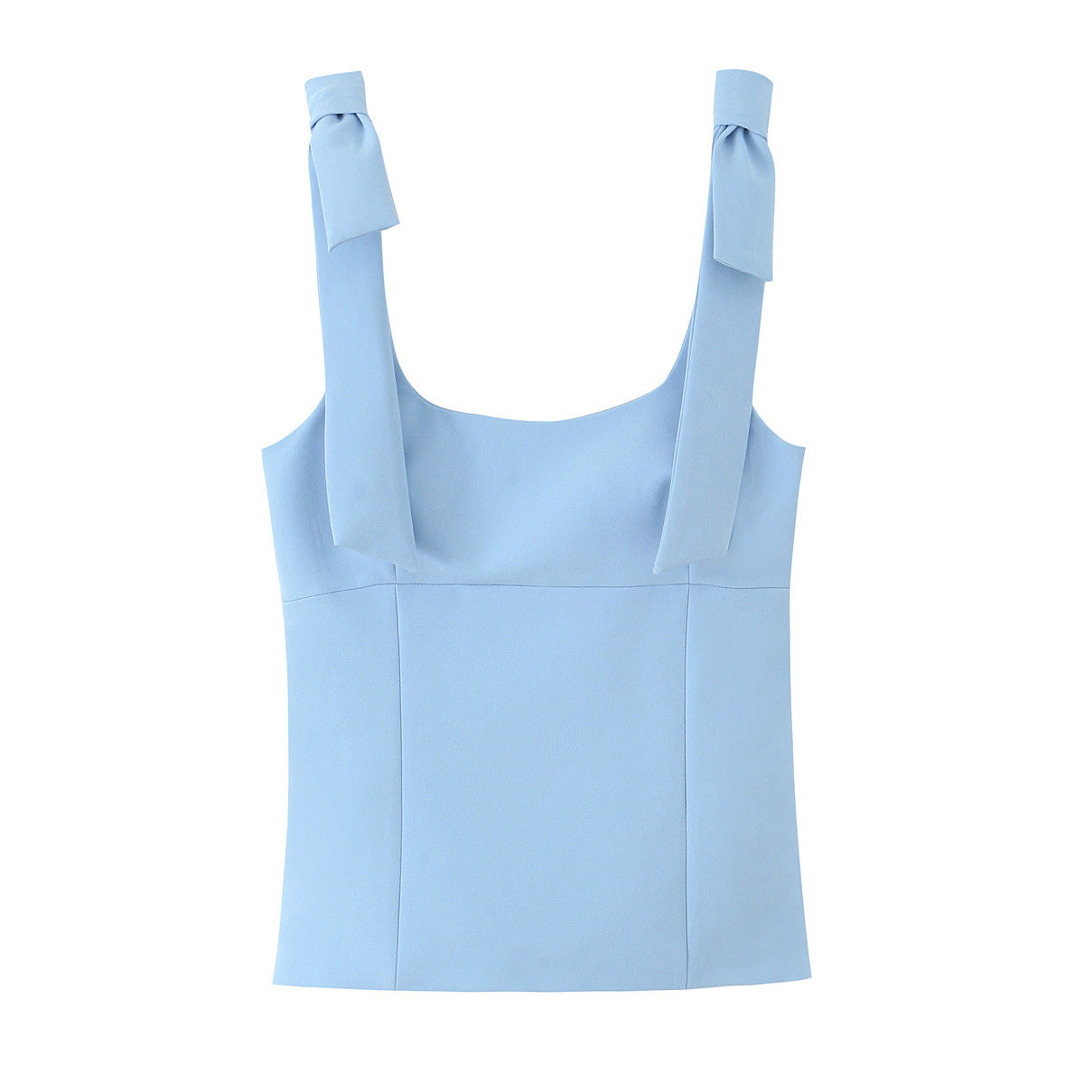 Bowknot-decorative Stretch Top